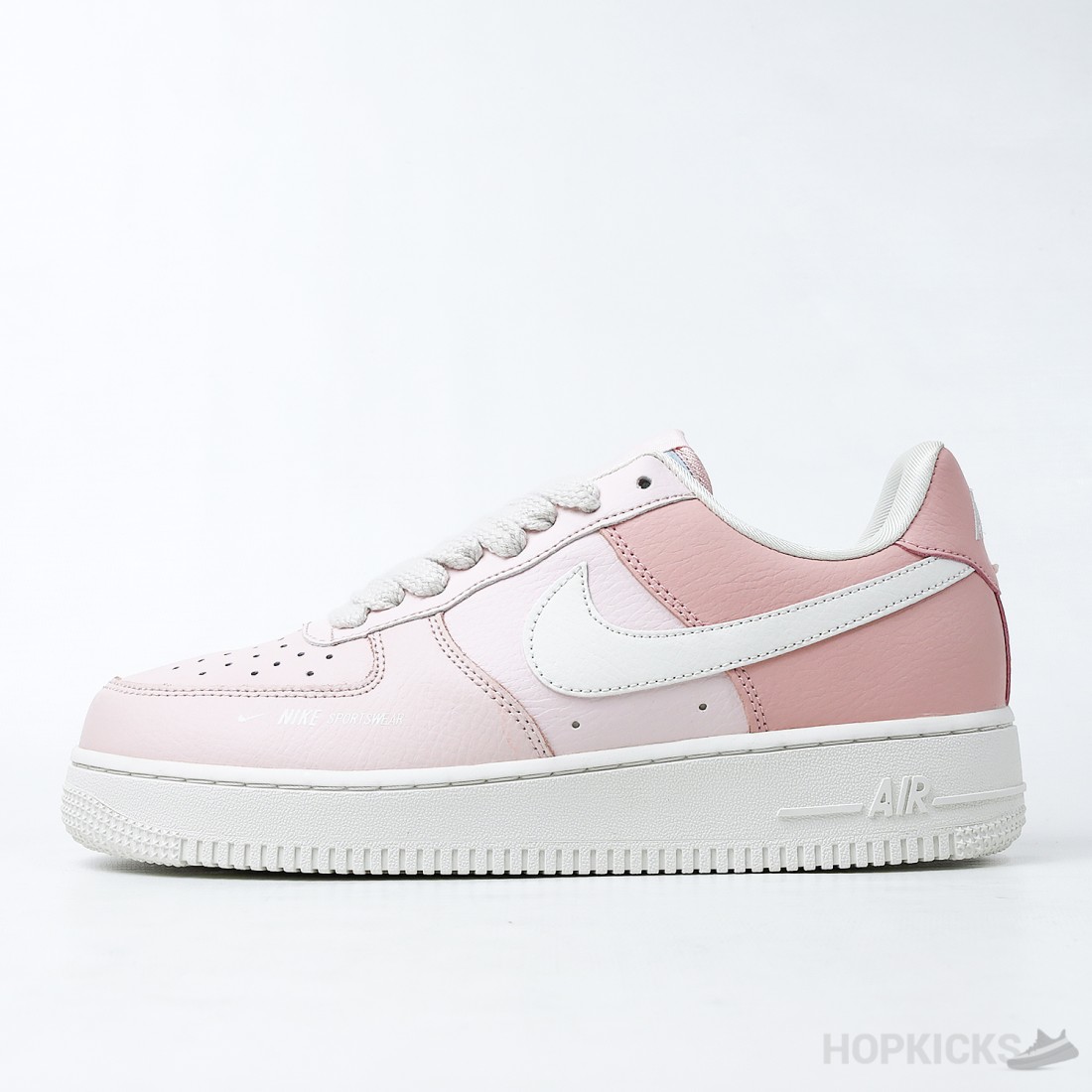 Nike Air Force 1 Low Force is Female Echo Pink Sail Premium Plus Batch